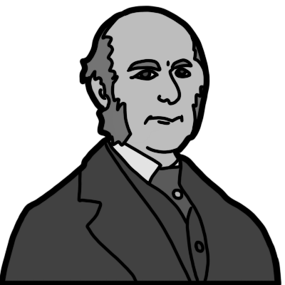 A greyscale bust-length portrait of Francis Galton, the 'father of eugenics,' who is a white man with a bald top and sideburns wearing a suit.